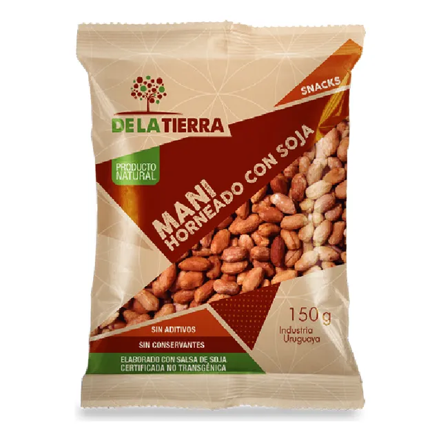 Maní Horneado C/soja De La Tierra 150 Grs