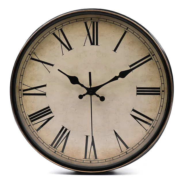 Reloj Pared 11  Silencioso Tictac Diseño Retro Facil