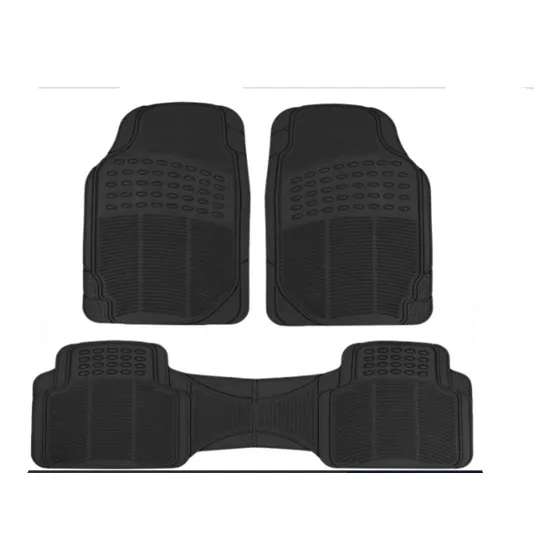 Kit Tapetes Para Auto Material Caucho Pvc 3 Pzs Universales