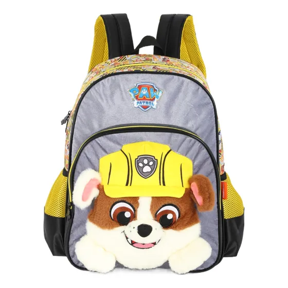 Mochila Patrulha Canina para meninos Is40901pa Desenho Do Tecido estampado Cor Amarelo luxcel
