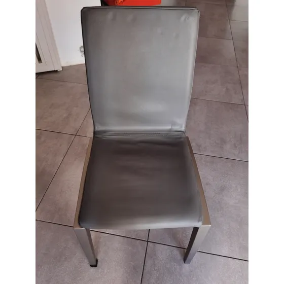 Silla Comedor Boconcept Cuero Gris