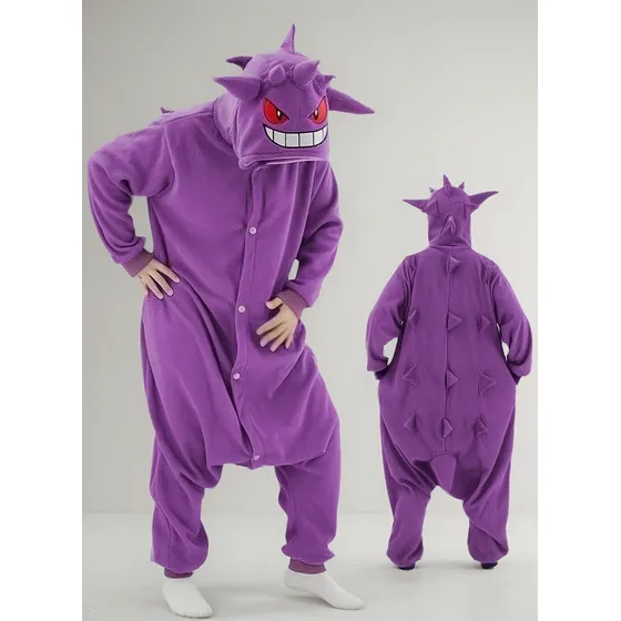 Pijama Grueso De Una Pieza Gengar De Invierno 2022 Para Pare