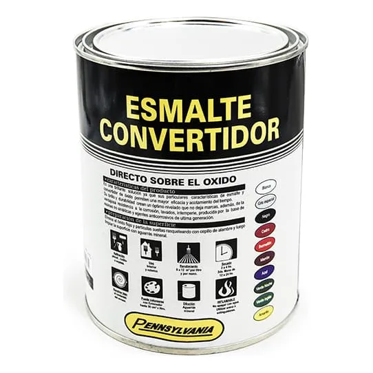 Esmalte 1litro Convertidor Negro Pennsylvania