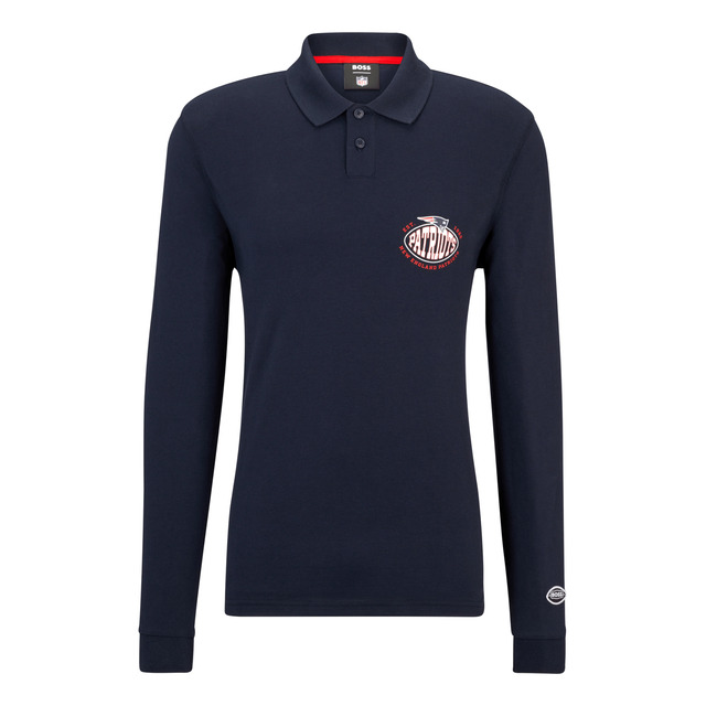 Polo De Manga Comprida X Nfl Com Marca Colaborativa Boss Polo De Manga Comprida X Nfl Com Marca Colaborativa Boss