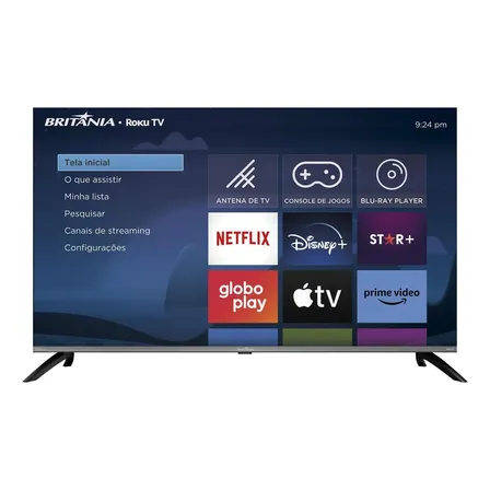 Smart Tv 50  Britânia Roku Hdr10 Dolby Audio B50cra