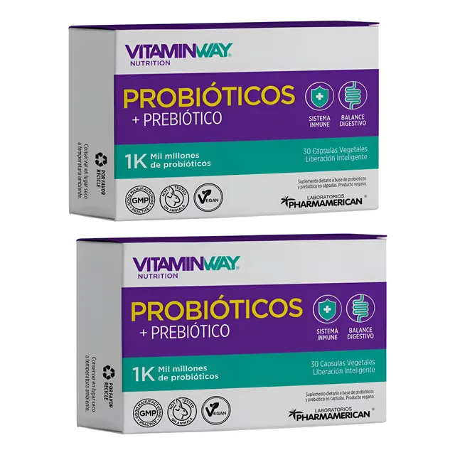 Probioticos Sistema Inmune Balance Digestivo Vitamin Way X 2