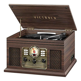 Toca-discos Bluetooth Victrola Nostalgic 6 Em 1 Espresso Toca-discos Bluetooth Victrola Nostalgic 6 Em 1 Espresso