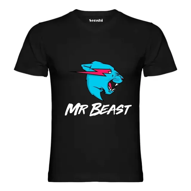 Polera Mr Beast Para Niños Y Adultos Estampada Dtf Cod 002