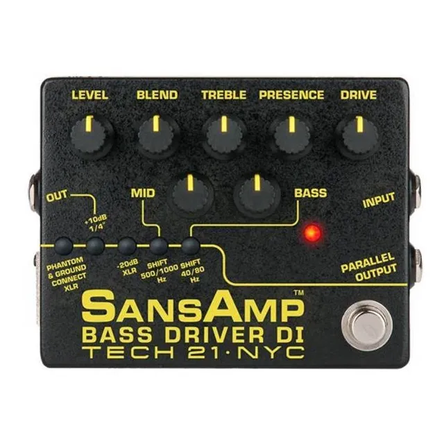 Pedal de efecto Tech 21 SansAmp Bass Driver DI V2 negro