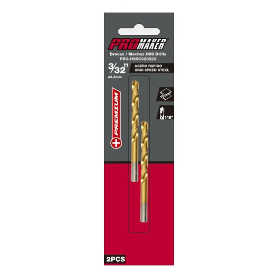Broca Mecha Para Metal D/3/32 Paq 10 (pro-hssc023320)