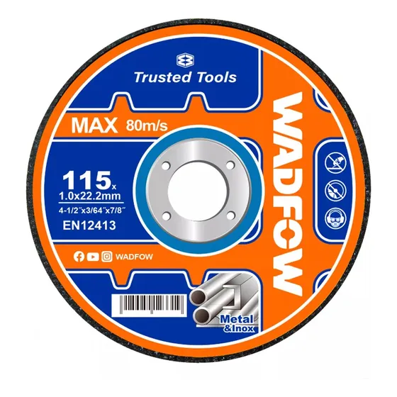 Lata X 50 Discos Corte Metal 4 1/2 X 1.0 Mm Wadfow Wac3l45