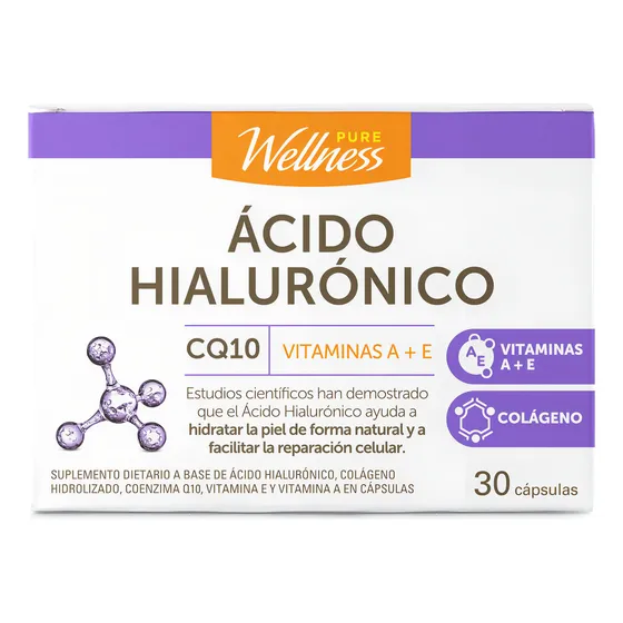 Suplemento Dietario Pure Wellness Ácido Hialurónico X 30 Un