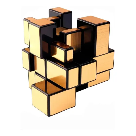 Cubo De Rubik Mirror 3x3 Dorado Qiyi Mo Fang Ge