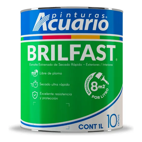 Brilfast E S M A L T E Alquidalico Secado Rápido 8m2 1lt 10a