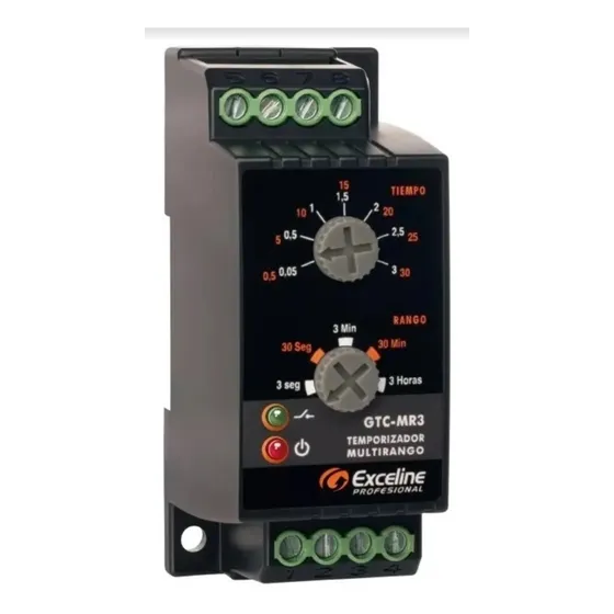 Rele Temporizador Multirango Exceline Multivoltaje Gtc-mr3
