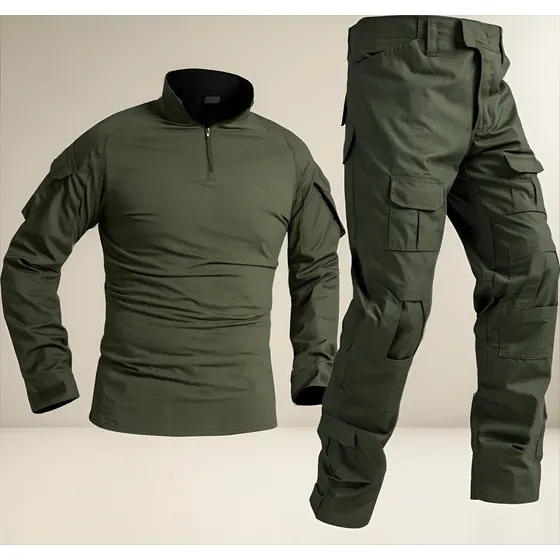 Uniforme Tactico Buzo+pantalon Verde