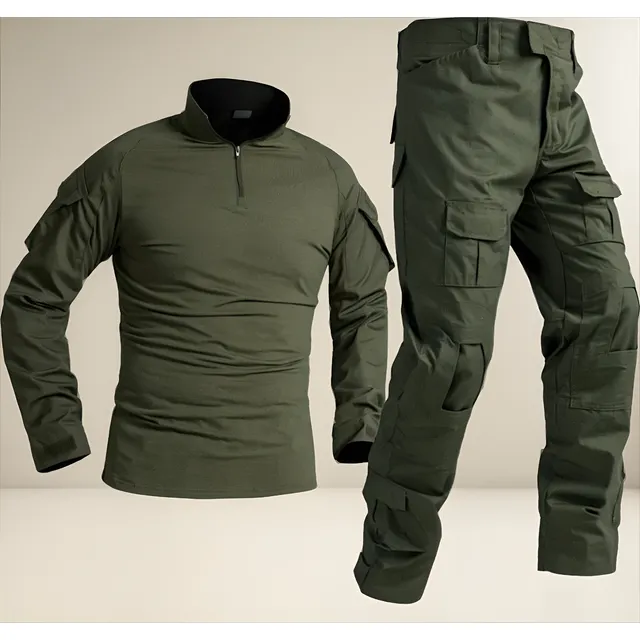 Uniforme Tactico Buzo+pantalon Verde