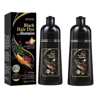Para 2pc Shampoo Para Cubrir Canas Tinte Negro / Para 2pc Shampoo Para Cubrir Canas Tinte Negro /
