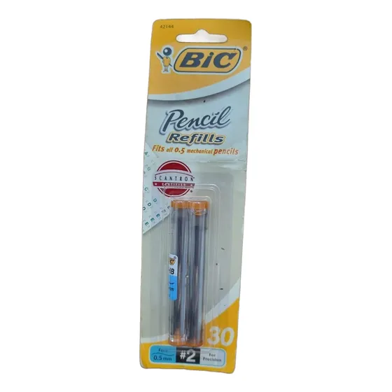 Minas Bic Para Portaminas 0.5mm #2 Hb - 1 Pack X 30 Minas