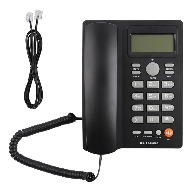 Teléfono Fijo Alambrico Lcd Manos Libres Casa Oficina Hotel