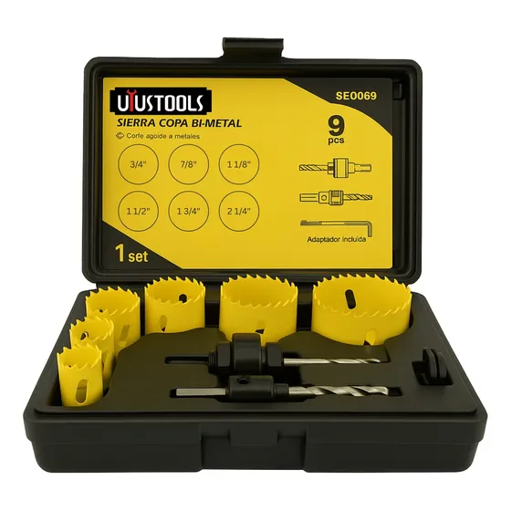 Sierra Copa Bi Metal 9 Piezas Uyustools