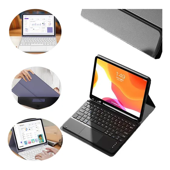 Teclado Abnt2 Com Tecla Ç + Capa Para Tab S6 Lite P625 P620