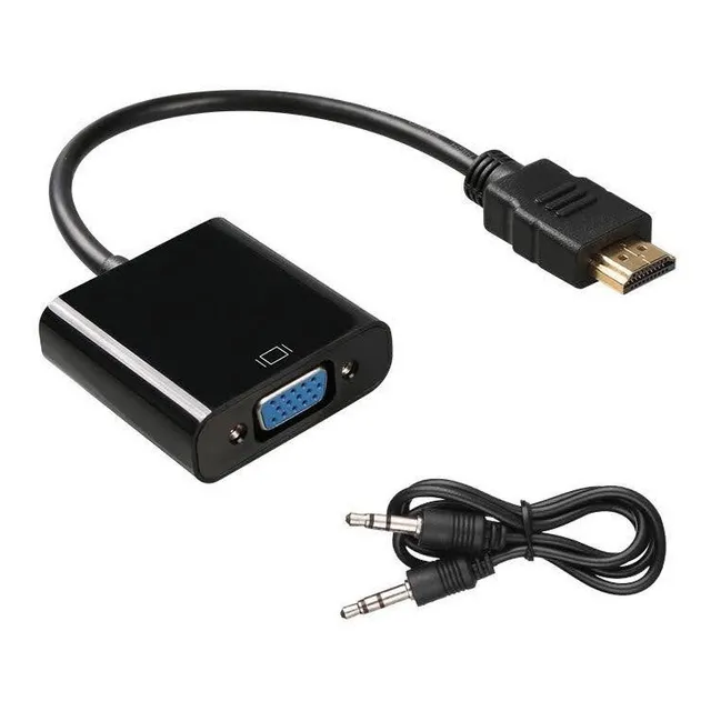 Adaptador Conversor Hdmi A Vga Y Audio