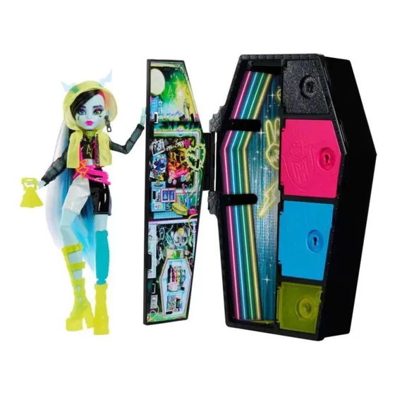 Muñeca Monster High Frankie Casillero Neon Con Accesorios