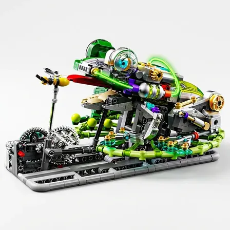 Blocos De Montar Sapo Técnico 898 Peças 898 Mechanical Frog