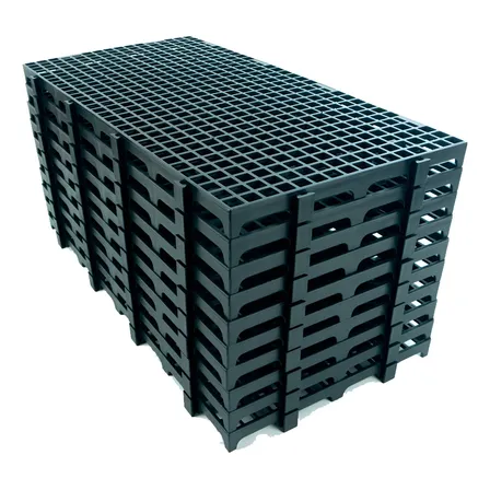 10 Pallet Plástico Spitfire Piso Multi 25x50 Cm Resistente Preto