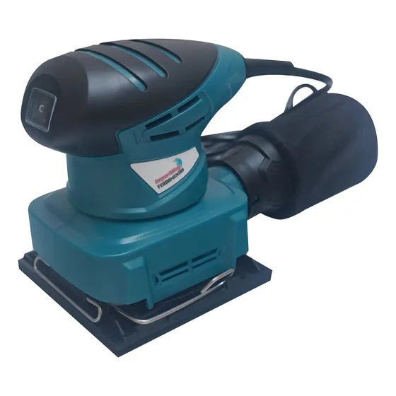 Lixadeira Orbital Elétrica Com Coletor De Pó Vibratória 180w Cor Azul 127V