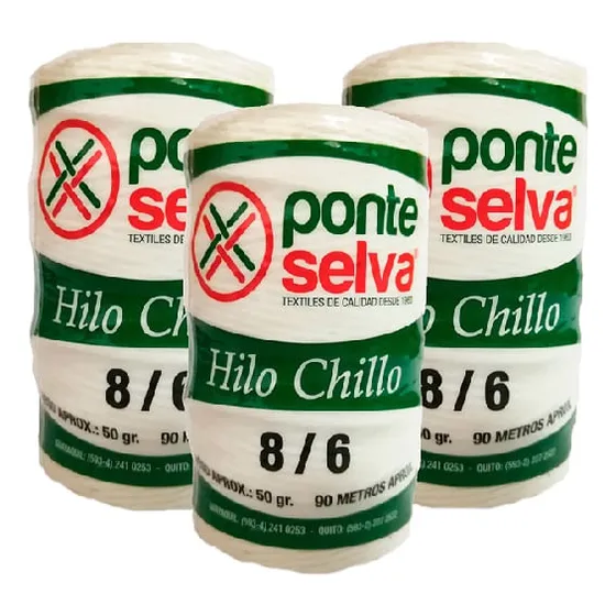 Hilo De Chillo 50grs 8/6 Rlox90mts Ponteselva