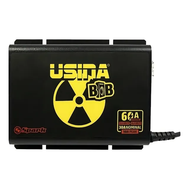 Fonte E Carregador Usina Bob 60a Bivolt Cor Preto