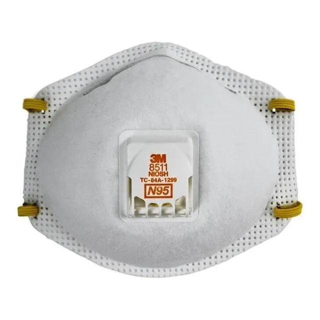 Barbijo 3m Mascarilla Con Válvula N95 8511 Caja X 10 U