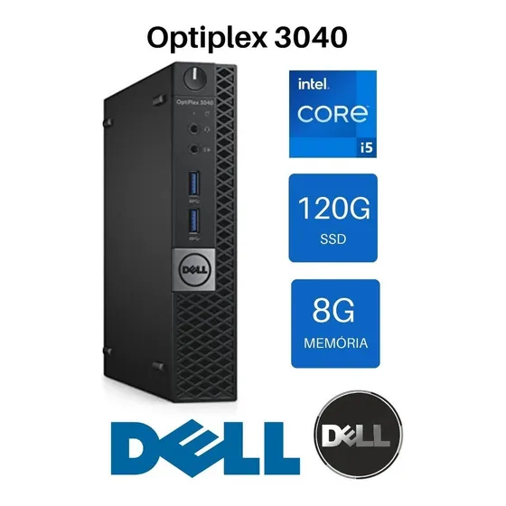 Mini Pc Dell Optiplex 3040 Core I5 6ª Ger, 8gb, 240gb Ssd bi