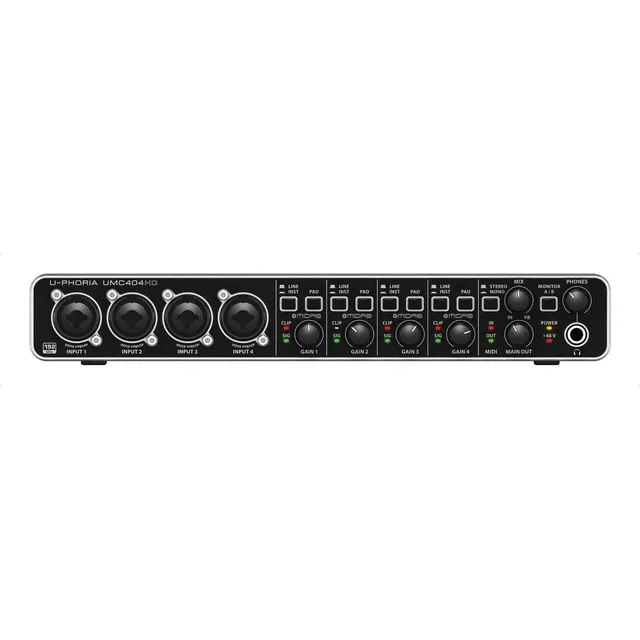 Interfaz de audio Behringer U-Phoria UMC404HD 220V negra 2.ª gen