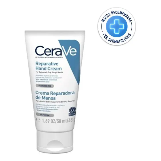 Crema De Manos Cerave 50 Ml Para Manos Secas Y Agrietadas Fragancia Neutro Tipo de envase Pote | Cuotas sin interés