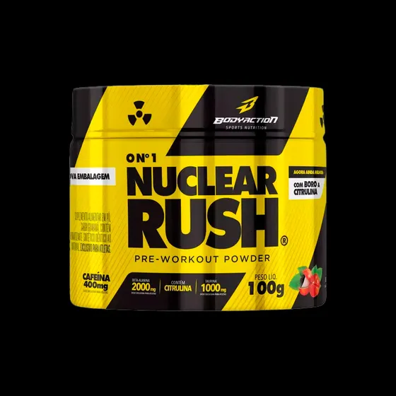 Nuclear Rush 2000mg Beta Alanina Bodyaction Sabor Limão