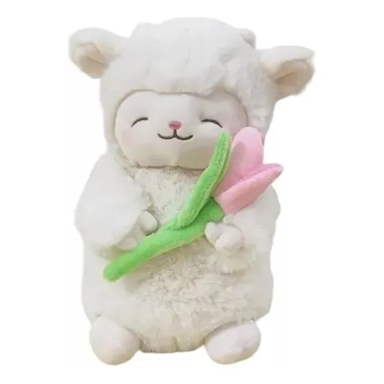 Corderito Tulipan Cordero Peluche Felpa Peluche Tulipan