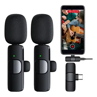 Microfone Sem Fio Duplo Lapela Profissional Android iPhone Cor Tipo-c (android) Microfone Sem Fio Duplo Lapela Profissional Android iPhone Cor Tipo-c (android)