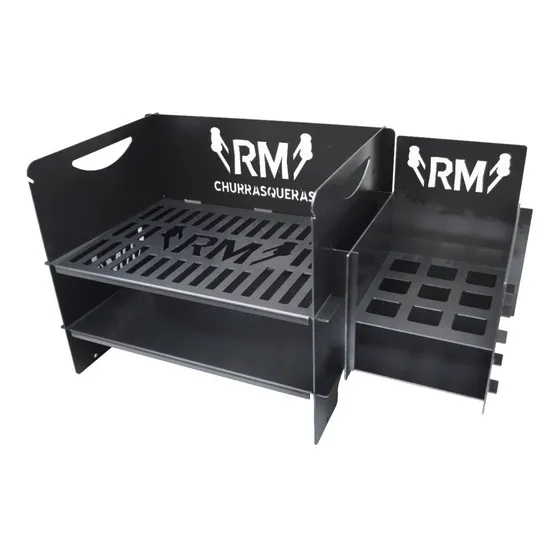 Parrilla Portátil Fogón  - Kit Asador C/brasero Desmontable