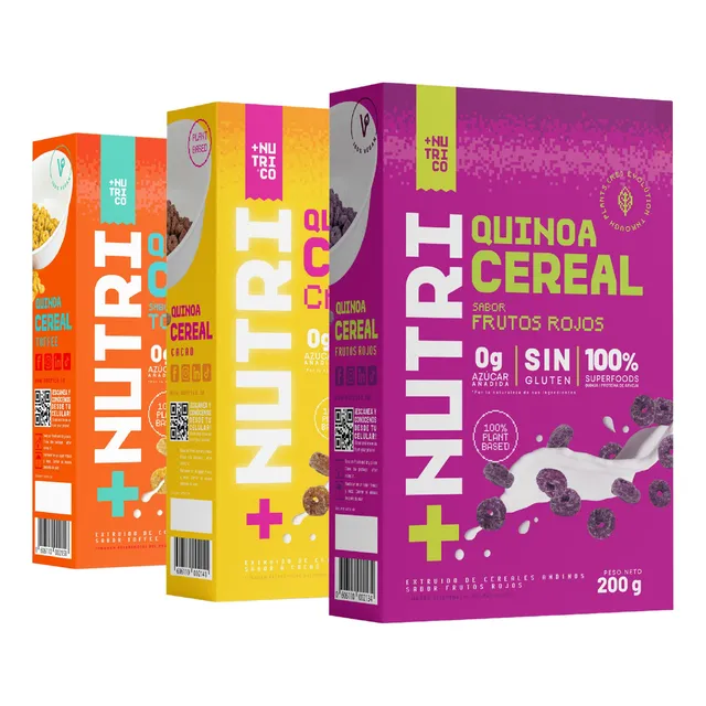 Pack X3 Cereales De Quinua Sin Azúcar 200g Nutri Co