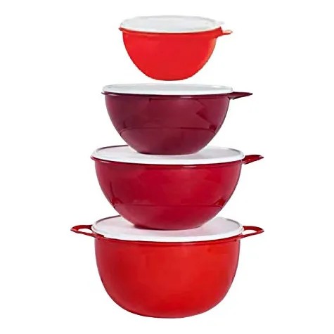 Cuenco 4 Unidad Color Rojo
