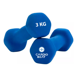 Par Mancuernas 3 Kg Neopreno Hexagonal Para Ejercicio Gym Par Mancuernas 3 Kg Neopreno Hexagonal Para Ejercicio Gym