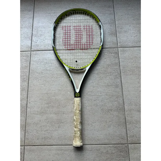 Raqueta Tenis Wilson Pro Open 100 (usada) Nanotechnology Negro Y Verde 4 3/8
