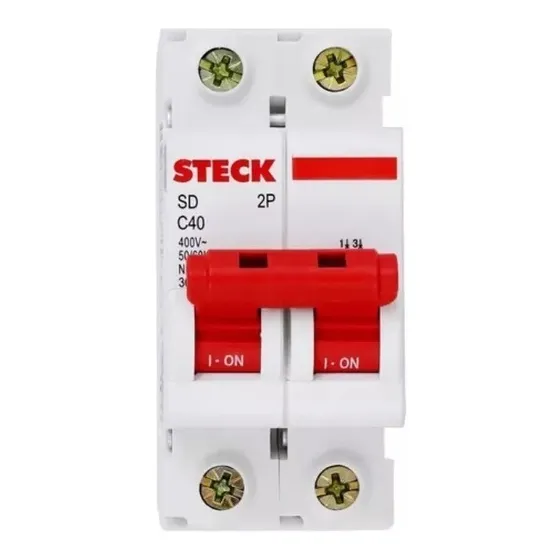 Disjuntor Steck C40 Bipolar 2p Sd 50/60v