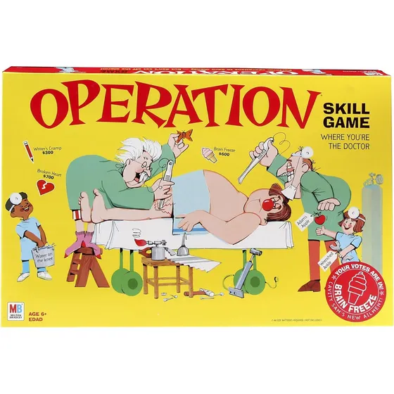Operation Electronic Board Game Cards Kids Skill