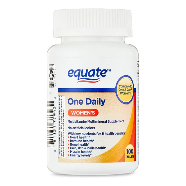 Multivitamínico, Una Vez Al Día, Equivale A 100 Tabletas Para Mujer