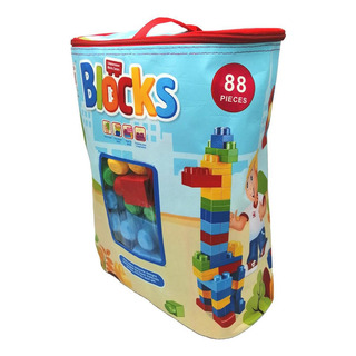 Mega Bloks Bolsa De Construcción 88 Piezas Versión Azul Mega Bloks Bolsa De Construcción 88 Piezas Versión Azul