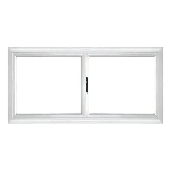 Ventana Corrediza De Pvc Blanco Fracas 35mm 80x40